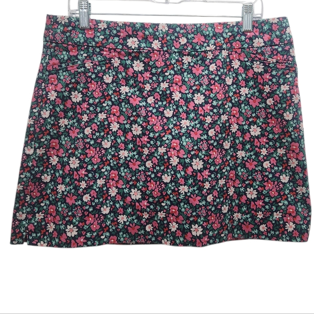 CROFT & BARROW Effortless Stretch Skort Floral Print Women's 16P Regular